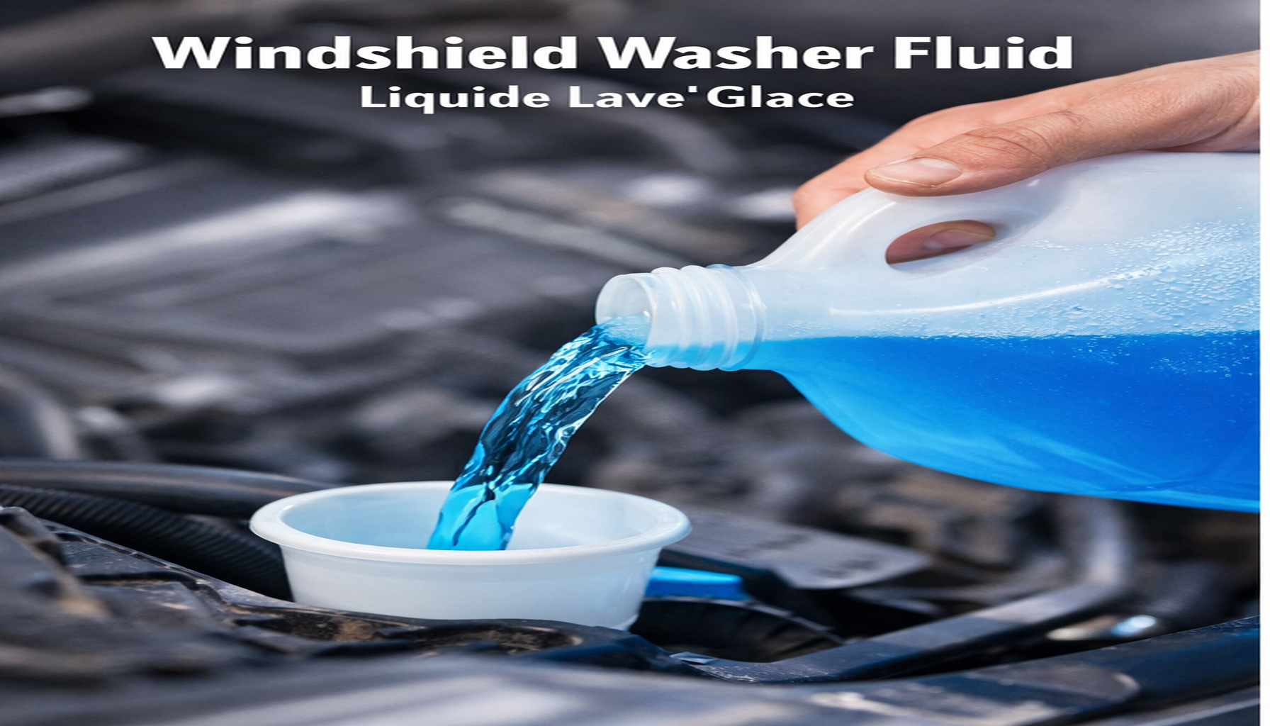 Filling line close-up with HDPE bottles